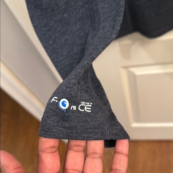 Carhartt force Dark Heathered blue  Long Sleeve Shirt. Size Medium - Picture 7 of 7